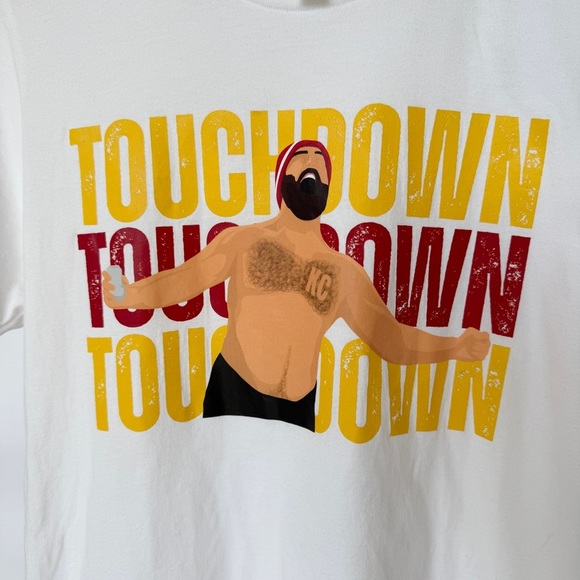 Jason Kelce KC Touchdown Graphic T-Shirt Unisex Medium Multicolor Football NFL - Picture 5 of 11